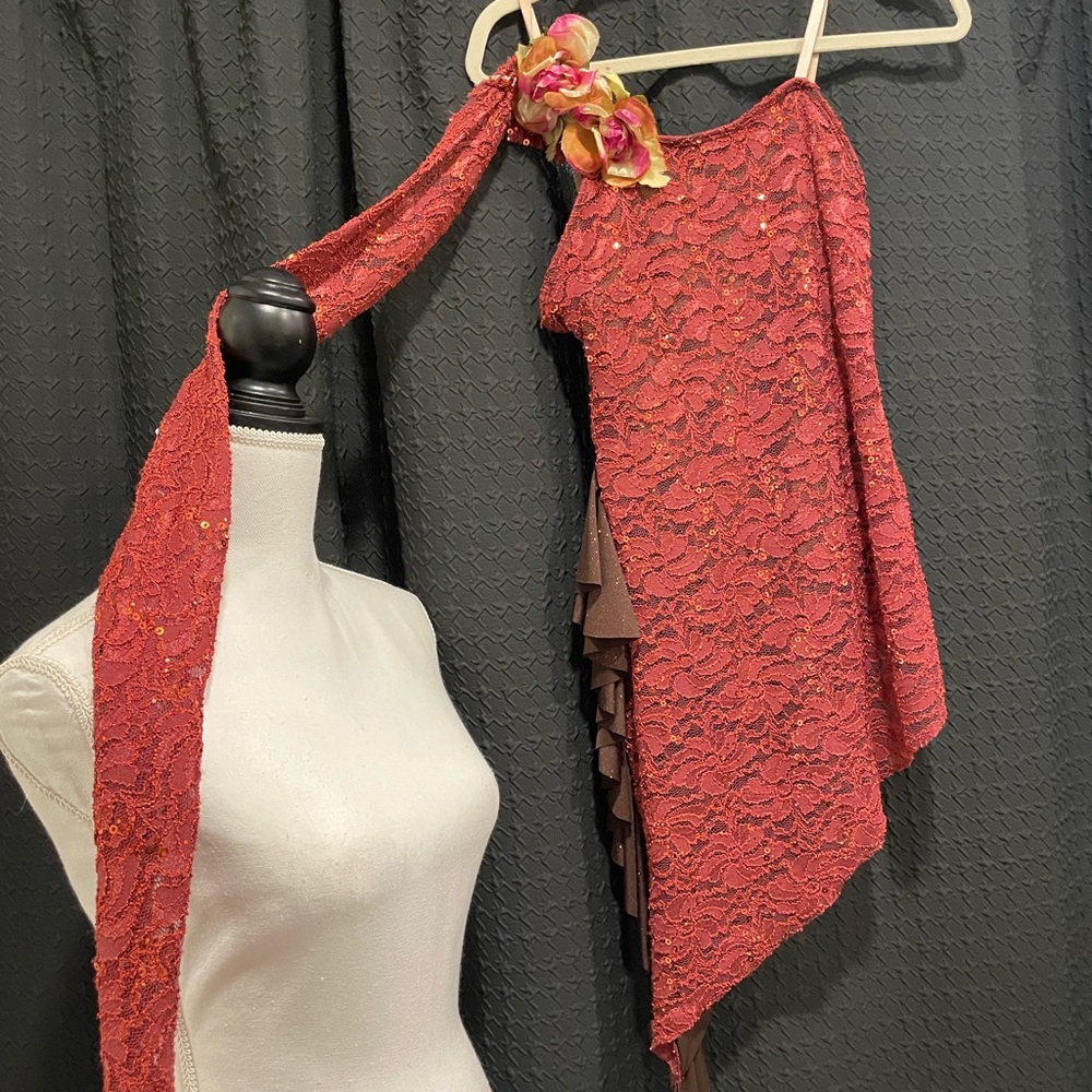 Sequined and Sparkly Dance Leotard Size Medium